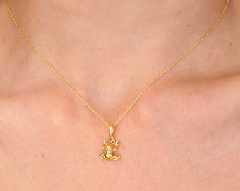 Frosch Halskette • Frosch Schmuck Anhänger • Muttertag Halskette • Lucky Mom Halskette • Kröte Halskette • Nette Frosch Halskette • Geschenk für Frosch-Liebhaber