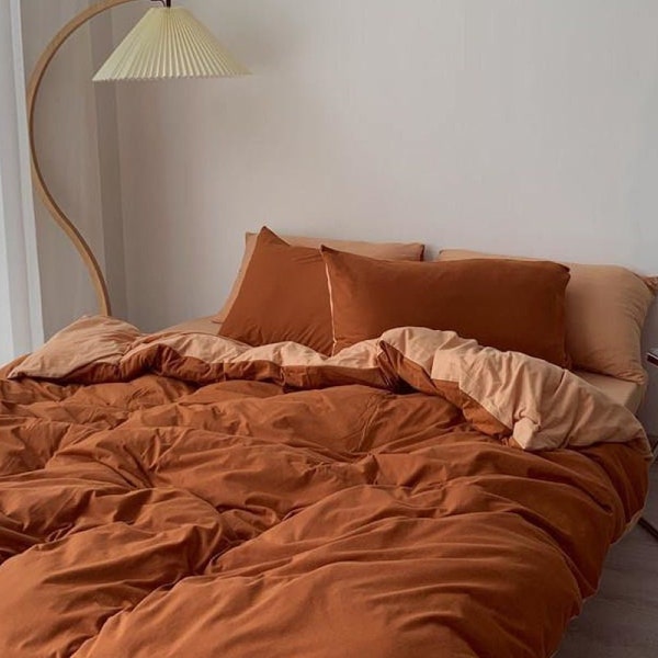 Orange Bedding Etsy