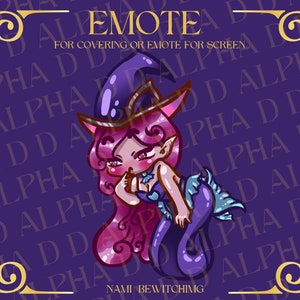 Nami Bewitching League of Legends Emote para cubrir el minimapa en Lol o Emoji