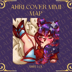 Ahri League of Legends Emote for covering Minimap On Lol for Stream