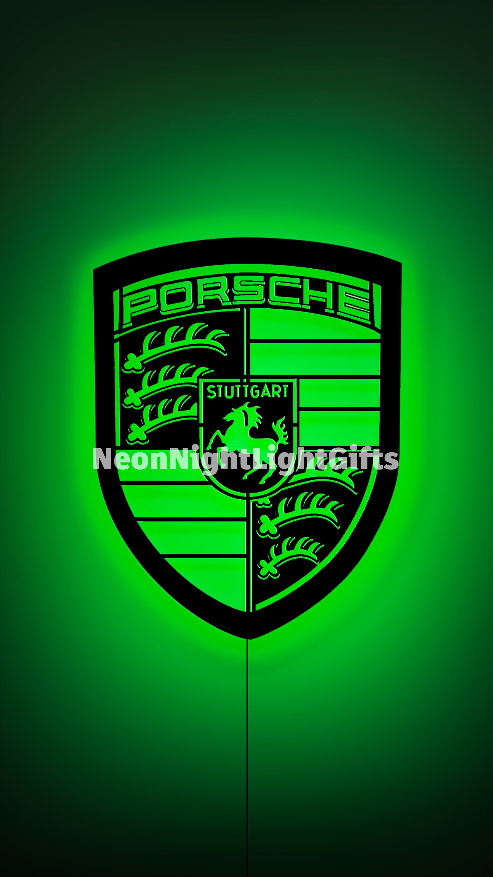 Car Logo Light Wooden Sign Custom Car Logo RGB Light Sign Etsy