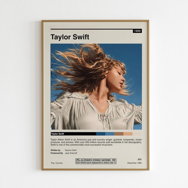 Taylor Swift Affiche de haute qualité Taylor Swift Wall Art affiche de film taylorswift, impression esthétique taylor swift merch