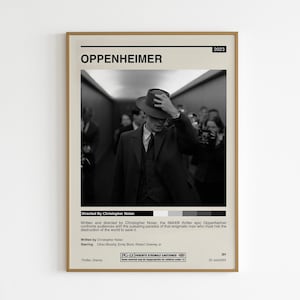 Oppenheimer Poster High Quality Oppenheimer Wall Art Oppenheimer Movie Poster, Oppenheimer Print