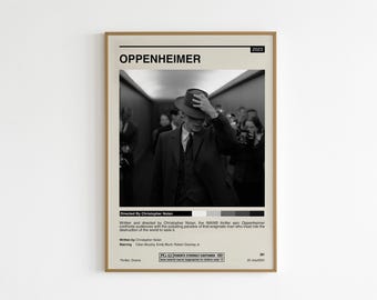 Oppenheimer Poster High Quality Oppenheimer Wall Art Oppenheimer Movie Poster, Oppenheimer Print
