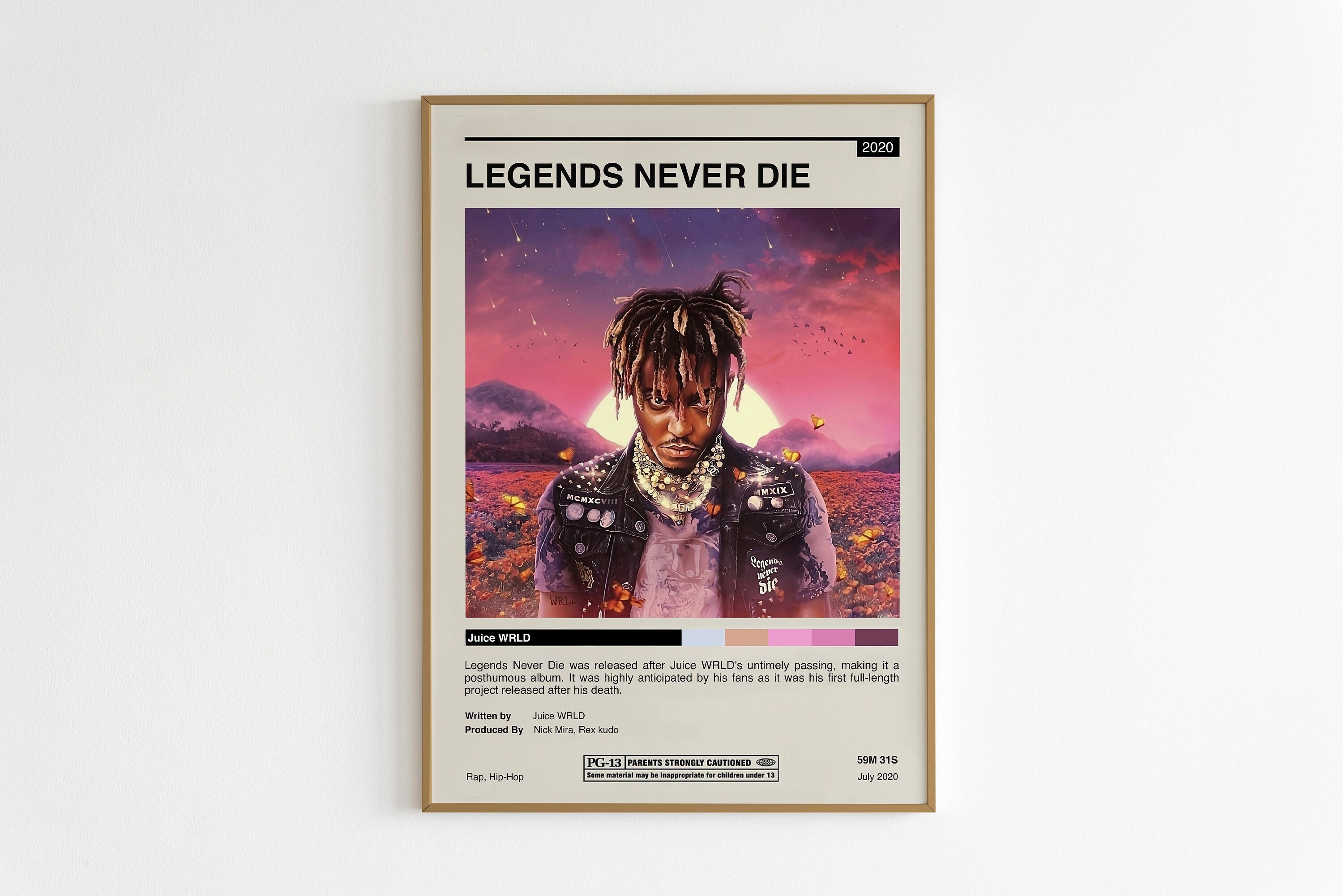 Legends Never Die Poster - Juice WRLD - Spencer's