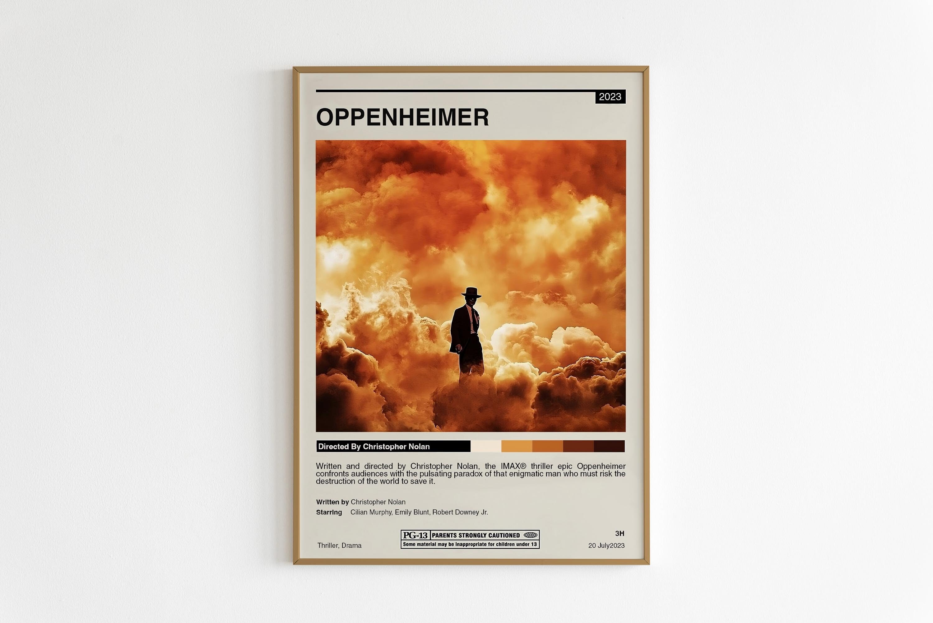 Oppenheimer Poster High Quality Oppenheimer Wall Art Oppenheimer Movie Poster, Oppenheimer Print