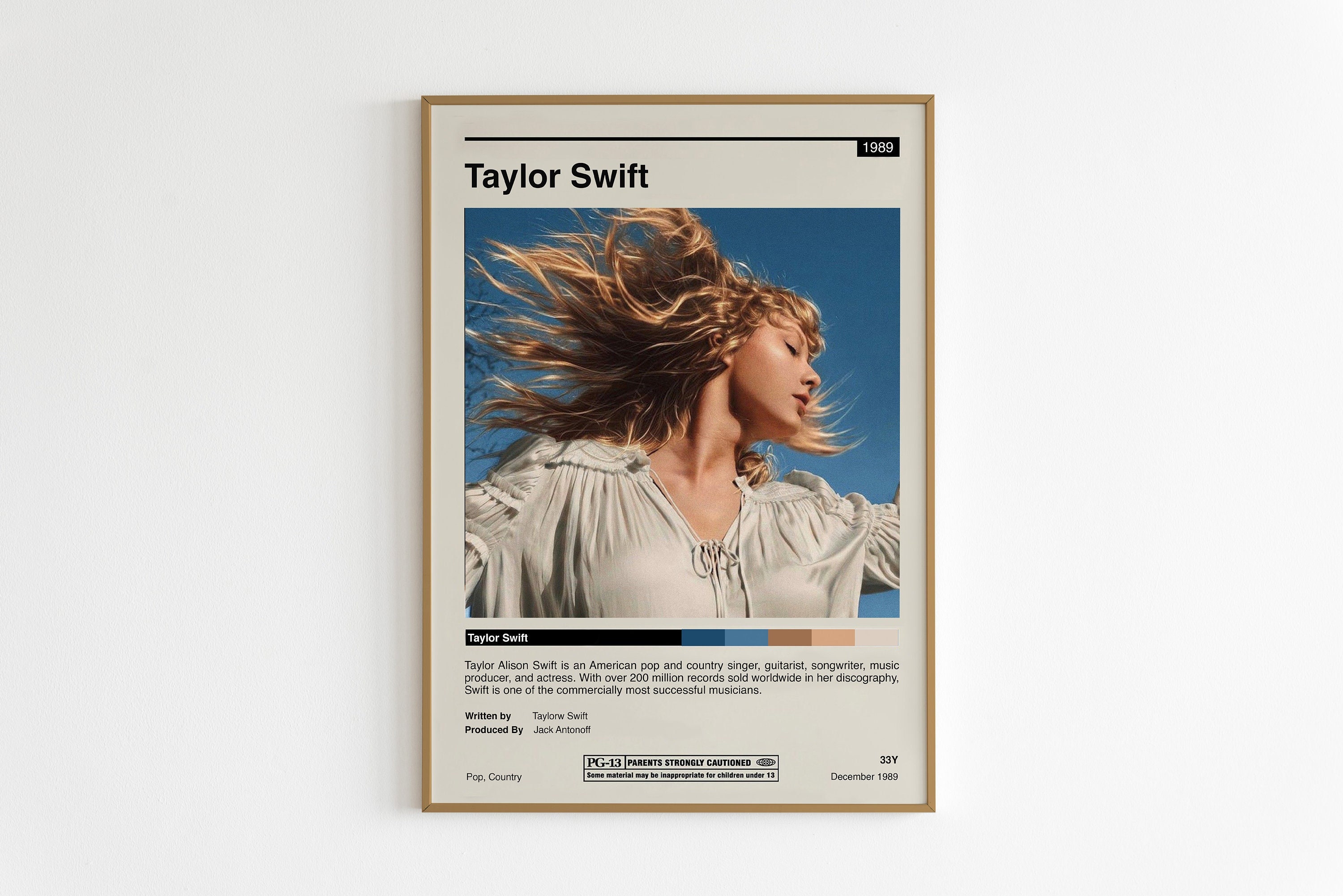 Taylor Swift® Country/pop Music Custom Minifigure. Taylor Swift