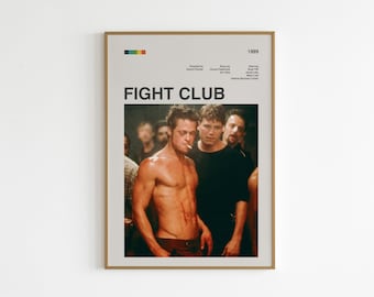 Fight Club Poster High Quality Fight Club Wall Art Fight Club Movie Poster, Fight Club Print