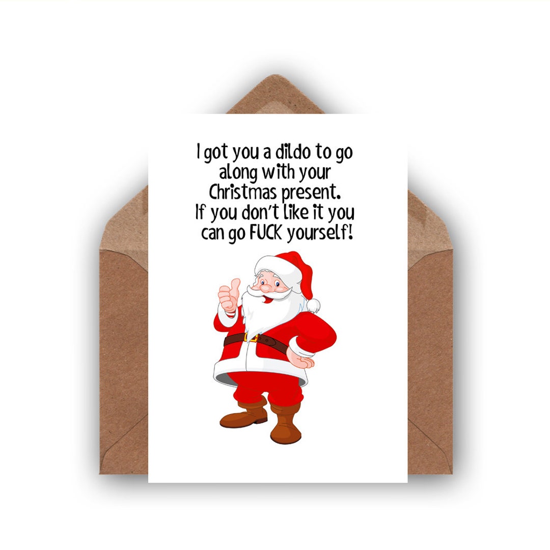 Funny Christmas Card Rude Christmas Card Humorous Xmas Etsy