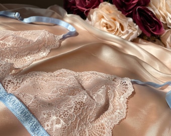 yumusacik dantel bralette hecho a mano Floral Lace Sheer Bralette