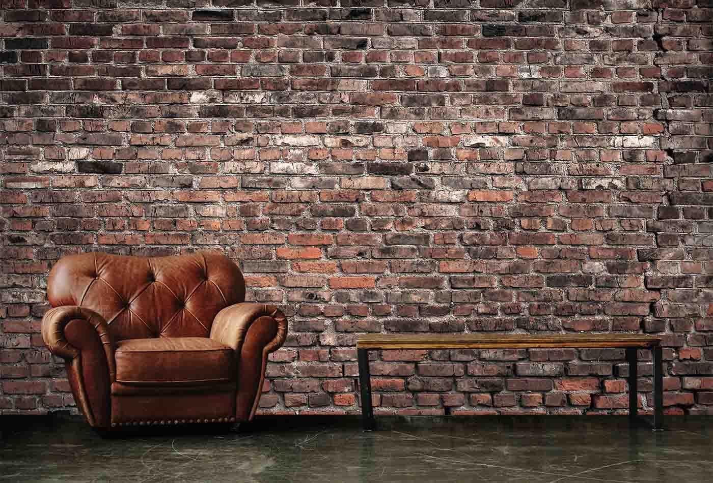 Brick Look Wallpaper Vintage Wallpaper Removable Wallpaper Peel and