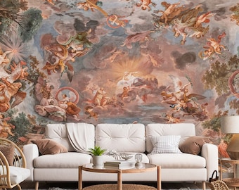 Renaissance Allegory Mural Wallpaper - Peel and Stick, Removable