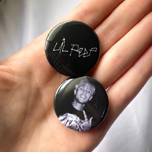 Lil Peep 1 Button Pin Set (7 Pins) Emo Rap Hip Hop