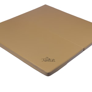 Tapis d'éveil / tapis de Motricité Libre très épais de haute qualité en similicuir imperméable couleur caramel image 2