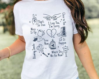 Gracie Fan Shirt Indie Pop Babytee Sad Girl Tee Y2K Fangirl Gift Music Lover Shirt Emotional Song Lyric Shirt Gift for Teen, I Love Gracie
