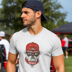 Georgia Bulldogs Game Day Tee: Unisex Red & Black UGA Football Shirt