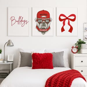 Georgia Bulldogs Dorm Decor: Game Day Prints (Digital Download Set)