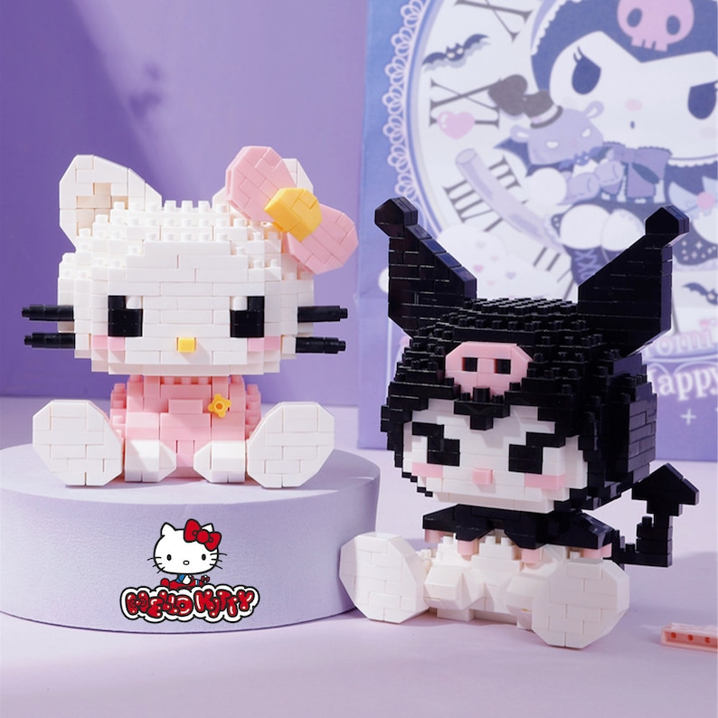 Hello Kitty Lego Hello Kitty My Melody Kuromi Lego Toys Etsy