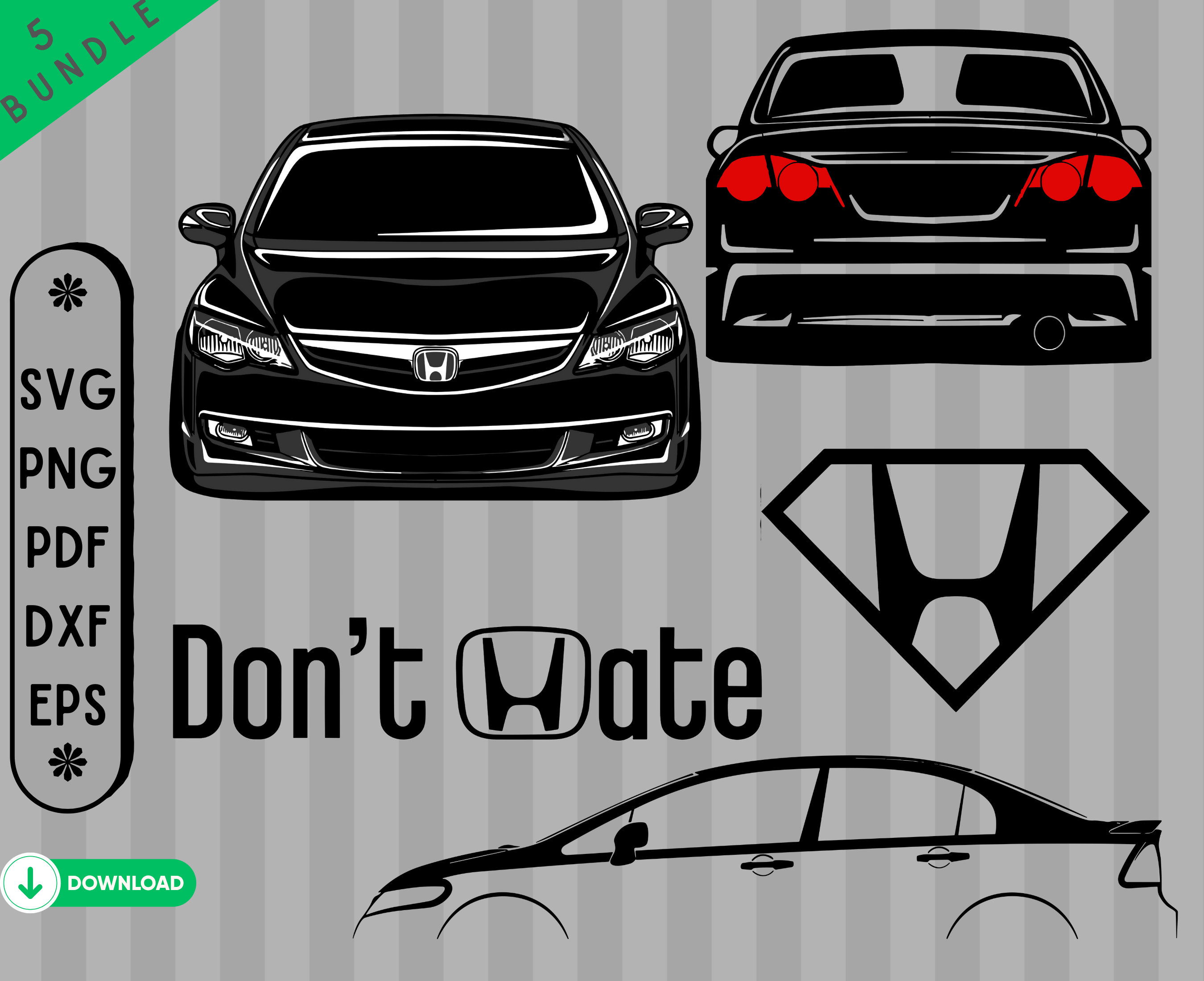 Buy Honda Accord Sticker Online In India Etsy India