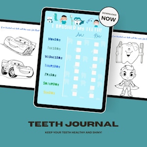 Tabla mágica de cepillado de dientes para niños: rastreador de higiene dental divertido e interactivo