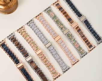 Resin Apple Uhrenarmband • Apple Watch Armband • 38mm 40mm 41mm 42mm 44mm 45mm 49mm • Serie 1-9 SE • Iwatch Armband für Damen • Geburtstagsgeschenk