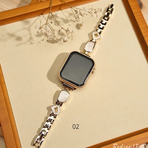 Apple Watch Armband • Metallarmband Uhrenarmband • 38 mm 40 mm 41 mm 42 mm 44 mm 45 mm 46 mm 49 mm • Apple Watch ArmBand • Serie 10-1 • Geschenk für Frauen