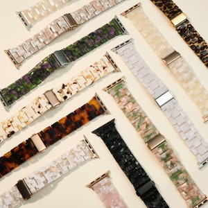 Resin Apple Watch Band • Apple Watch Strap • 38mm 40mm 41mm 42mm 44mm 45mm 49mm • Series 1-10 SE • iwatch Strap For Women • Christmas Gift