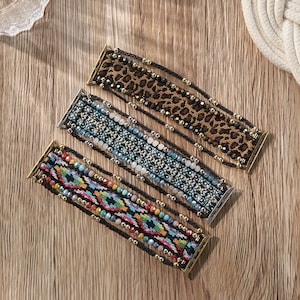 Bohemian Apple Watch Band • Nylon Apple Watch Strap 38mm40mm41mm42mm44mm45mm49mm •  9-1 Series • Birthday Gift • Smart Jewelry For Women
