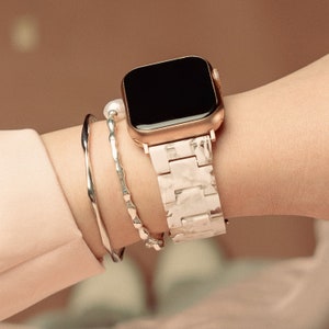 Resin Apple Watch Band Apple Watch Strap 38mm 40mm 41mm 42mm 44mm 45mm 49mm Series 1-9 SE Iwatch Strap For Women Brithday Gift image 6