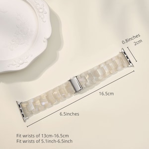 Resin Apple Watch Band Apple Watch Strap 38mm 40mm 41mm 42mm 44mm 45mm 49mm Series 1-9 SE Iwatch Strap For Women Brithday Gift image 7
