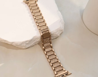 Bracelet pour Apple Watch • Bracelet en métal • 38 mm 40 mm 41 mm 42 mm 44 mm 45 mm 49 mm • Bracelet pour Apple Watch • Série 9-1 • Cadeau fait main