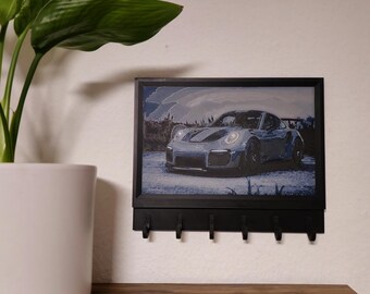 Porte-clés imprimé en 3D voiture / fan art de voitures