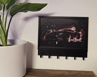 Porte-clés imprimé en 3D voiture / fan art de voitures