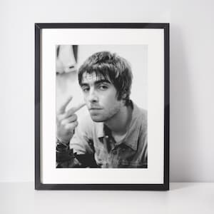 Liam and Noel Gallagher Oasis Print | Free Shipping | Music Print | Poster | A6 A5 A4 A3 A2 A1 A0 6x4 5x7 10x8 | Custom Size Available