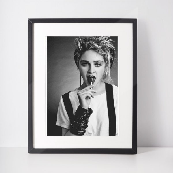 Madonna Künstler Druck | Kostenloser Versand | Musik-Druck | Poster | Kultige Kunst | A6 A5 A4 A3 A2 A1 A0 6x4 5x7 10x8 | Benutzerdefinierte Größe verfügbar