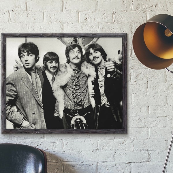 The Beatles Print | Free Shipping | Music Print | Poster | A6 A5 A4 A3 A2 A1 A0 6x4 5x7 10x8 | Custom Size Available