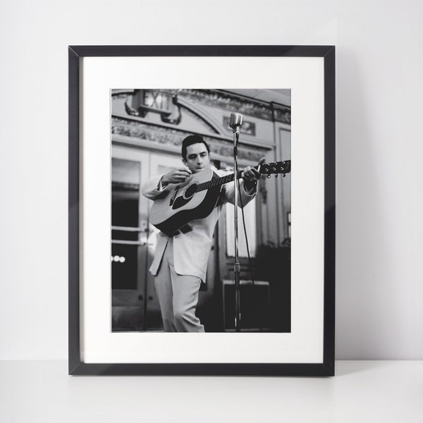 Jonny Cash Country Musik Print | Kostenloser Versand | Musik Druck | Poster | A6 A5 A4 A3 6x4 5x7 10x8 | Benutzerdefinierte Größe verfügbar