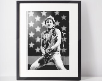 Bruce Springsteen Music Artist Print | Free Shipping | Icon Print | Poster | A6 A5 A4 A3 A2 A1 A0 6x4 5x7 10x8 | Custom Size Available