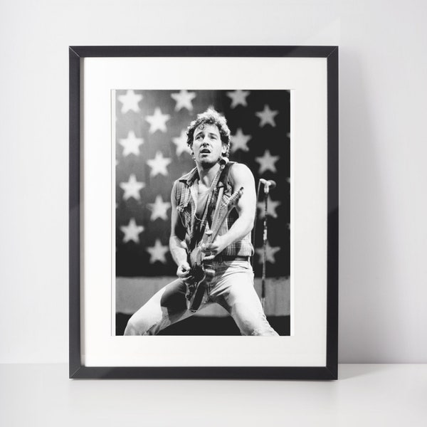 Bruce Springsteen Music Artist Print | Free Shipping | Icon Print | Poster | A6 A5 A4 A3 A2 A1 A0 6x4 5x7 10x8 | Custom Size Available