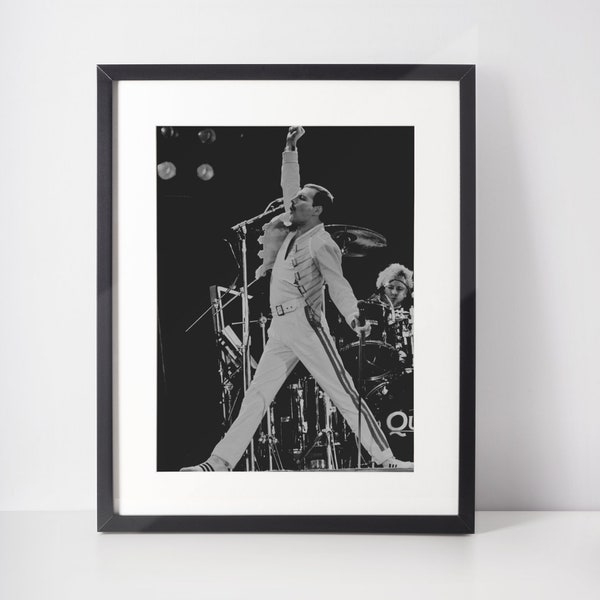 Freddie Mercury Queen Print | Free Shipping | Music Print | Poster | Iconic Art | A6 A5 A4 A3 A2 A1 A0 6x4 5x7 10x8 | Custom Size Available