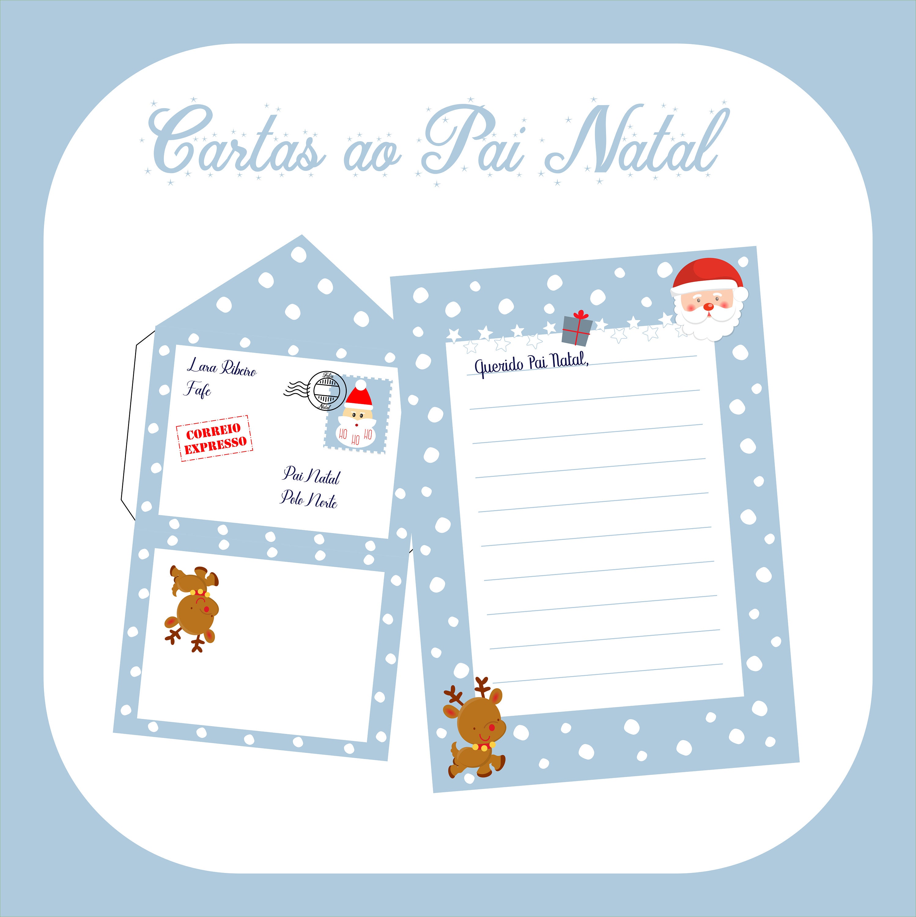 Carta Pai Natal - Etsy
