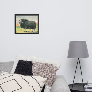 Vintage Moschus-Ochse Druck - digitaler Download