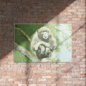 Vintage Monkey Metal Print