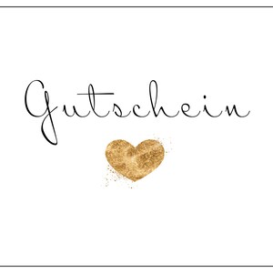 Gutschein mit Herz