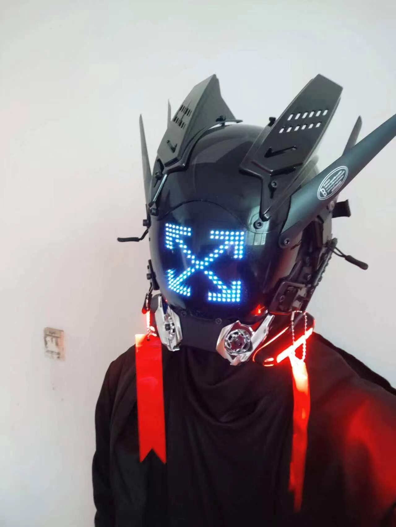 Ultieme Cyberpunkhelm Cyberpunkmasker Samuraihelm Etsy België