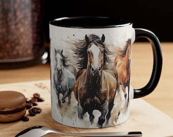 Horses Mug Horses Gifts, Horses Lover Gift, Animal Mug,Horses Coffee Mug,, Horses Coffee Cup, Horses Cup, Tea Coffee, Horse Lovers