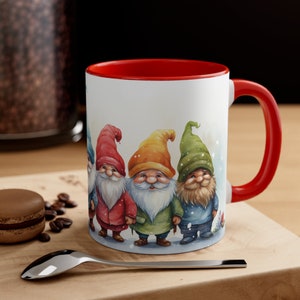 Funny Gnomes Mug, Funny Gnome Coffee Cup, Gnome Design, Gnome Lover&#39;s Drinkware, Funny Gnome Coffee Mug, Unique Gnome Art Mug