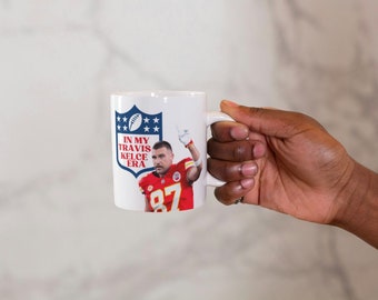 In mijn Kelce Travis Era-mok, Travis Kelce-mok, Travis Kelce-koffiemok, Travis Kelce-beker, Travis Kelce-cadeau, Kansas City Chiefs, 11 oz, 15 oz.