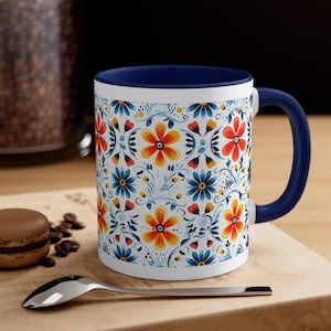 Colorful Talavera Mug,Colorful Floral Mexican Mug, Mug Collector, Cultural Heritage, Coffee Fiesta, Tea Mug, Morning Coffee, Gift