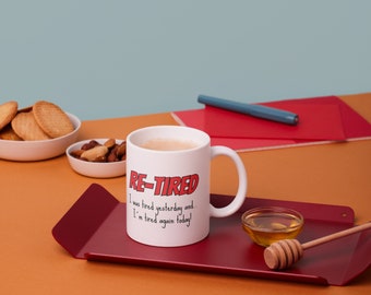 Mug à la retraite, cadeaux de retraite pour elle, tasse à café à la retraite, tasse à café de retraite, tasse de retraite, cadeau de retraite pour lui, tasse humour, tasse drôle